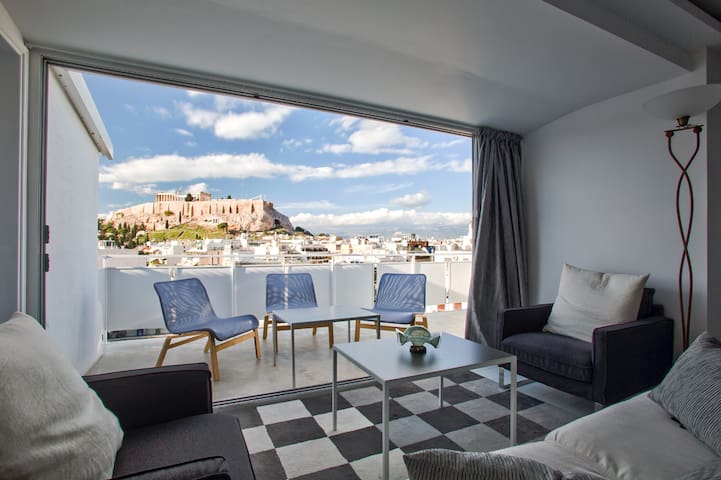 Bright Apt with Stunning Acropolis Views! SG5