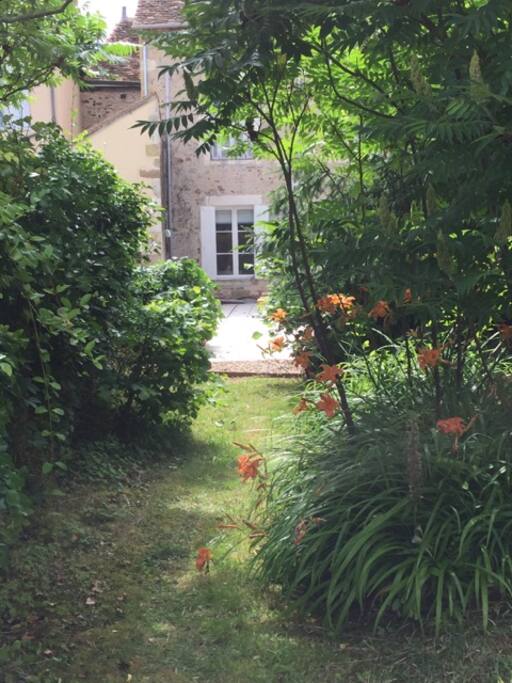 Looking towards the courtyard and rear of house