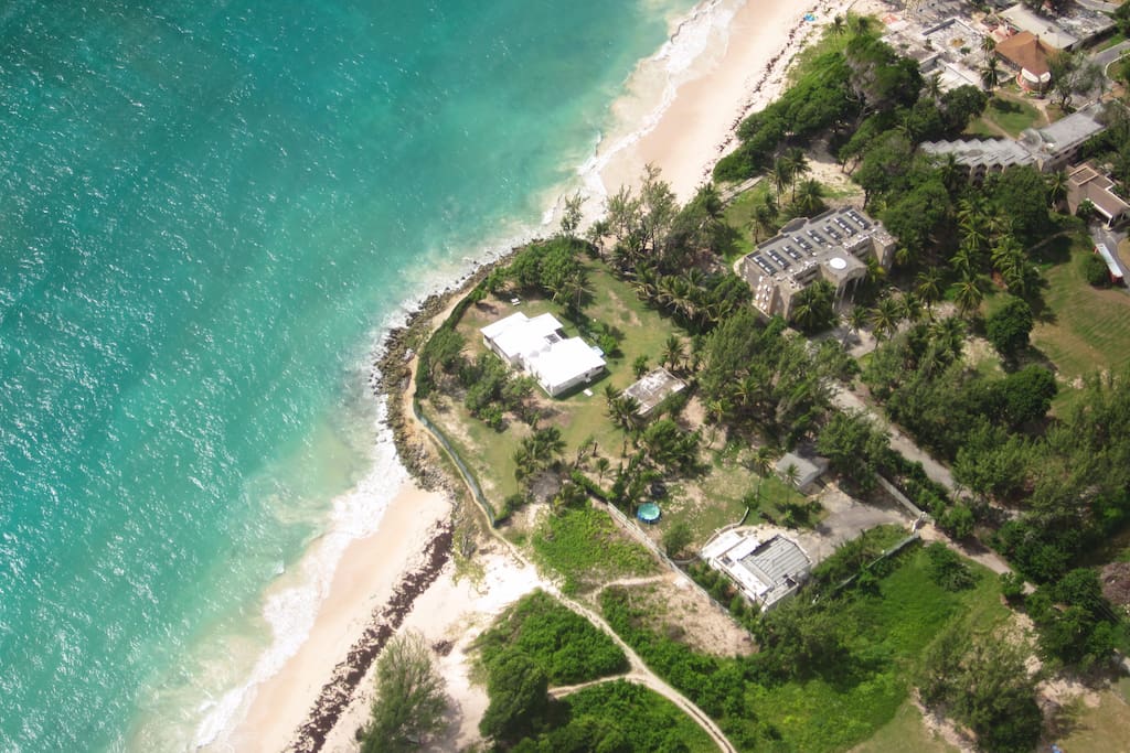 Areal view of The Beachhouse