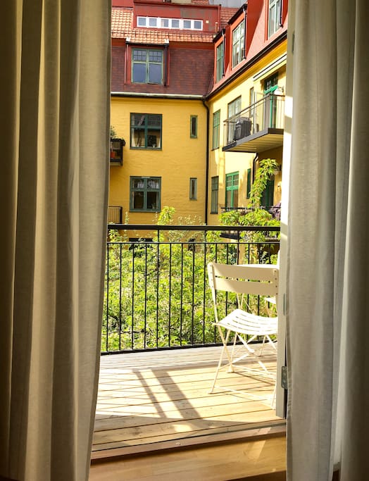 Balcony from the bedroom