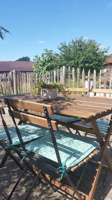 Die Gästeterrasse