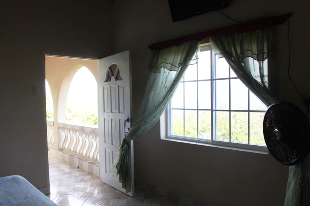 Marline Sunshine has a private entrance and opens right up to the veranda also air condition.