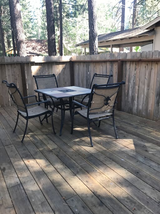back yard deck