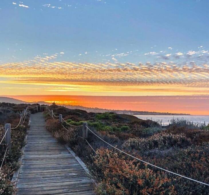 our closest beach is 5 minutes away...Del Monte beach...