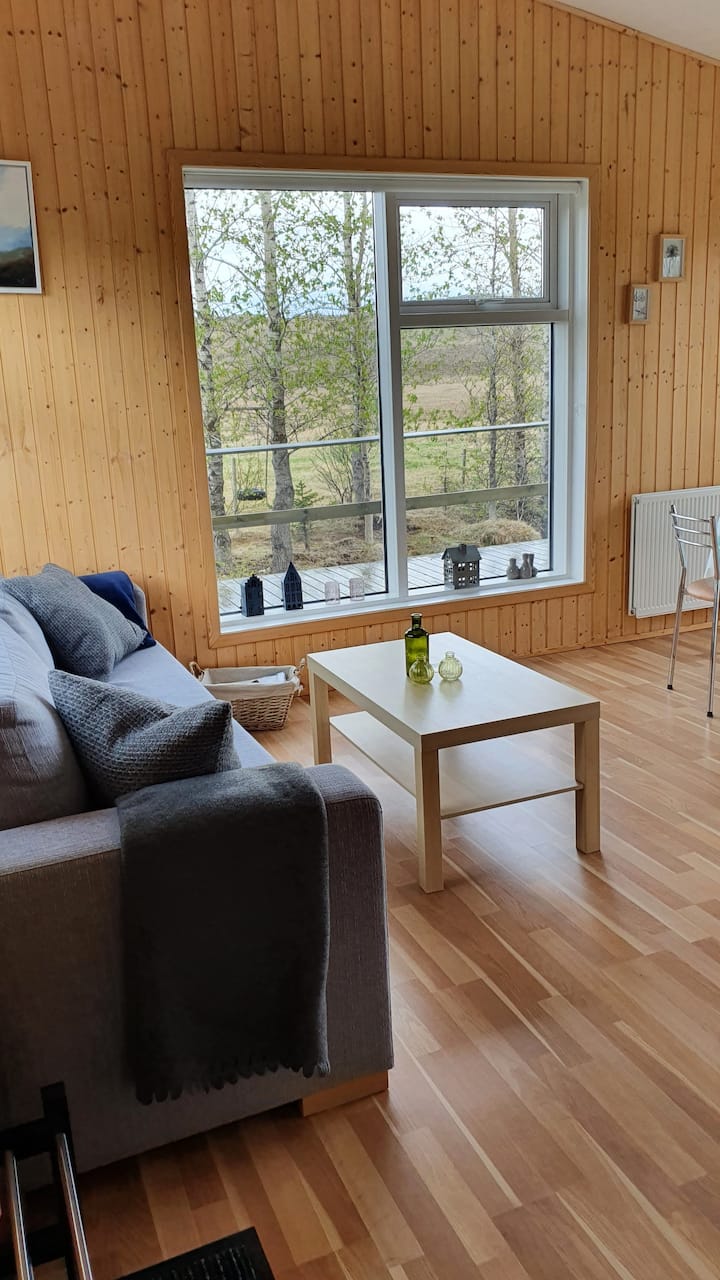 Living room and kidshen is together in same space 