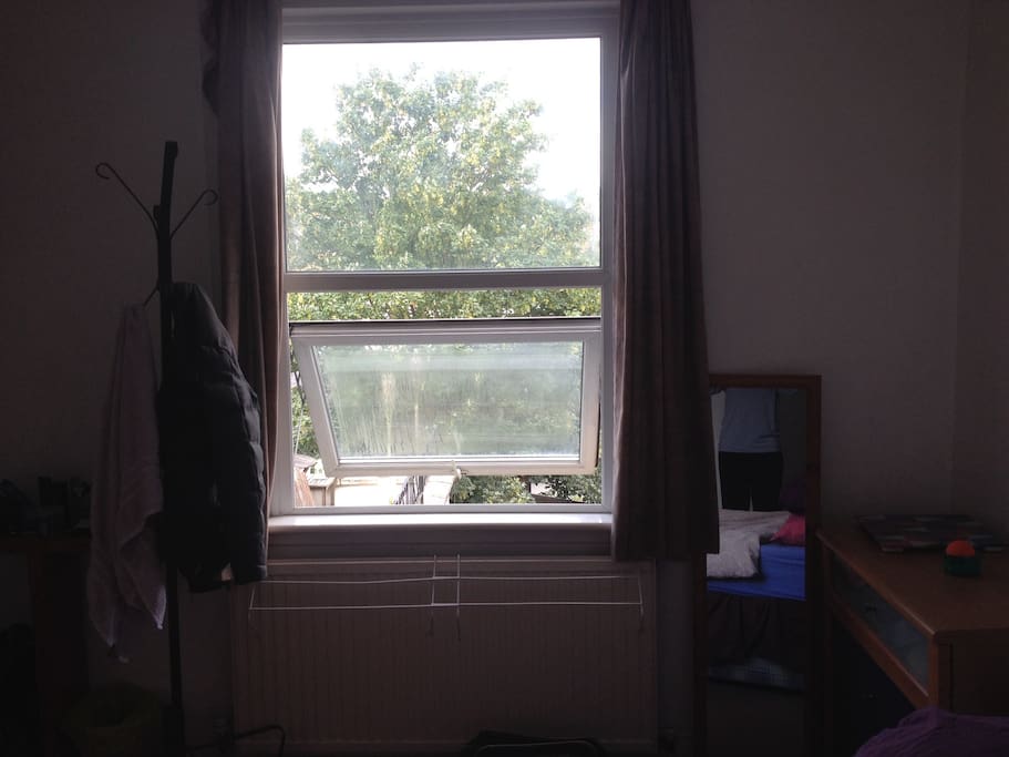 Window view to the terrasse
