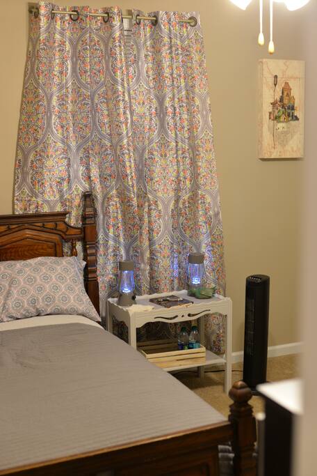 A walk in closet is also attached to the room with space for anything you need