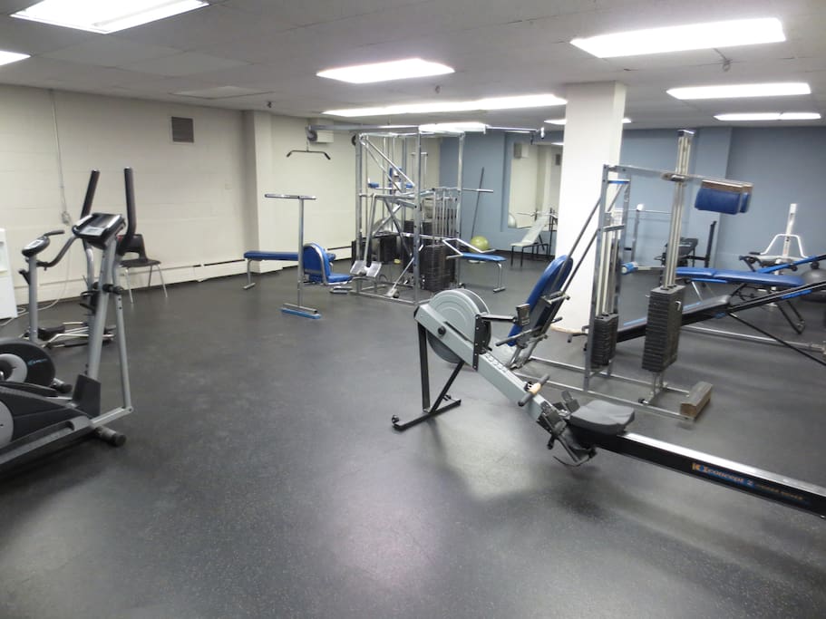 Our well-stocked fitness center