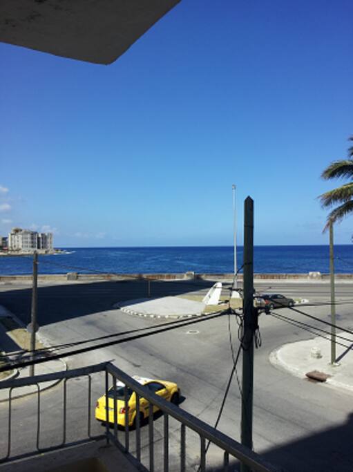 Vista desde el balcón.
