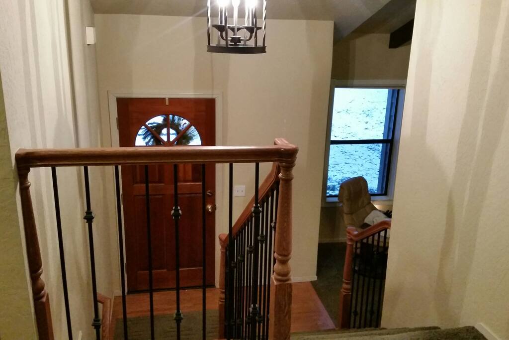Front door from top floor.