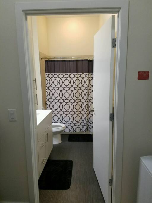 Closet that leads to bathroom