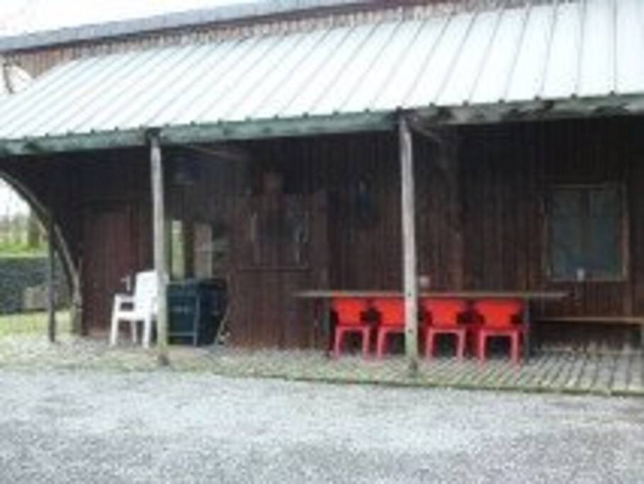 Vue de la façade du gîte