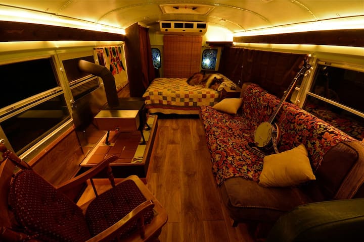 Cozy School Bus Conversion