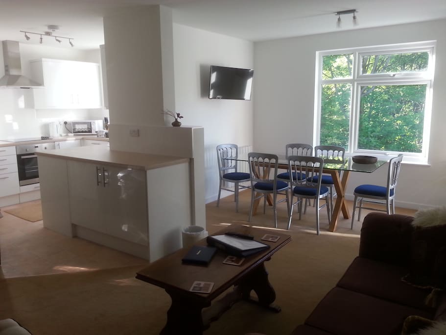Separate dining, sitting room and kitchen areas