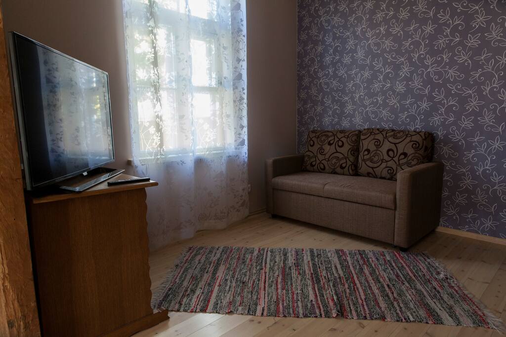 TV and couch