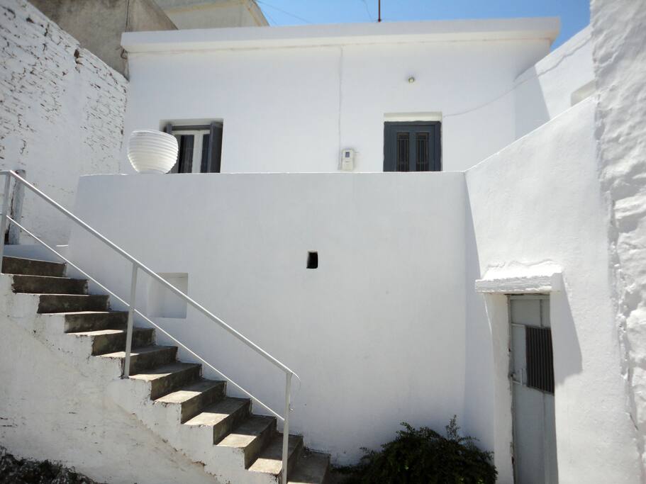 Getting into the house, front entrance