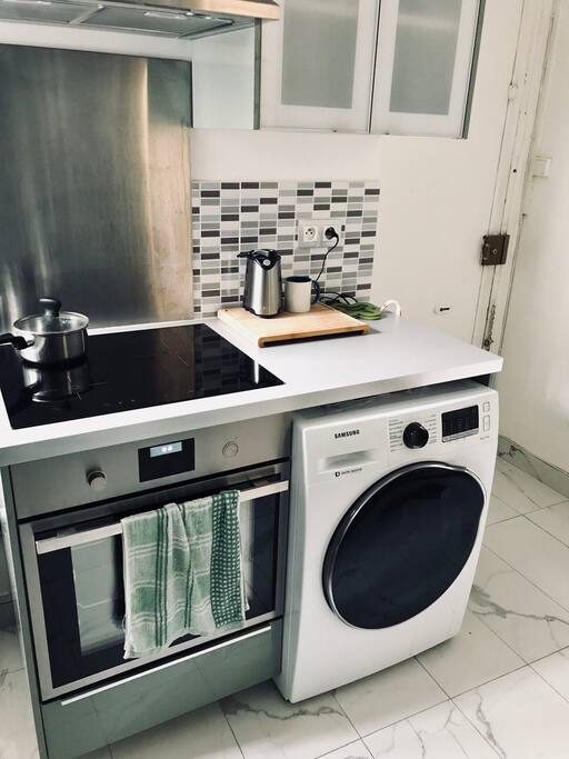 Plaque induction, Four et Lave linge