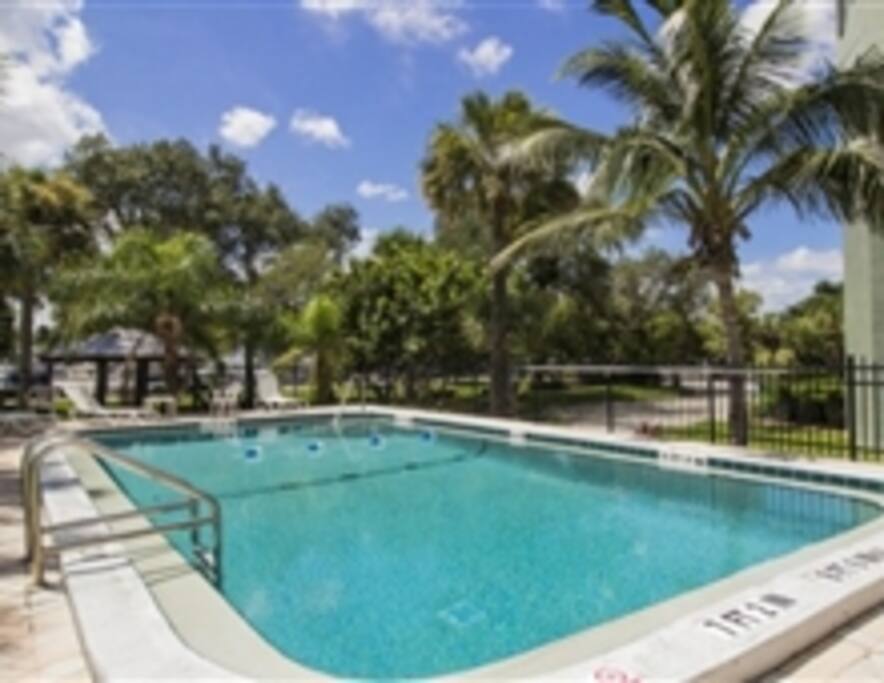 Refreshing Pool! Park adjacent to the pool! Picnic Tables.