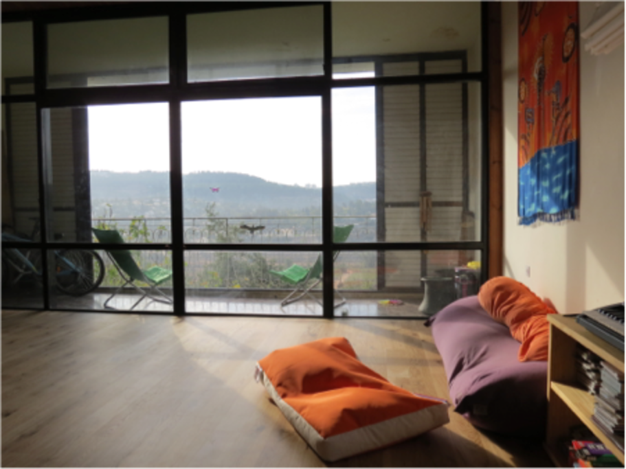 The main lounge is spacious and with wonderful views