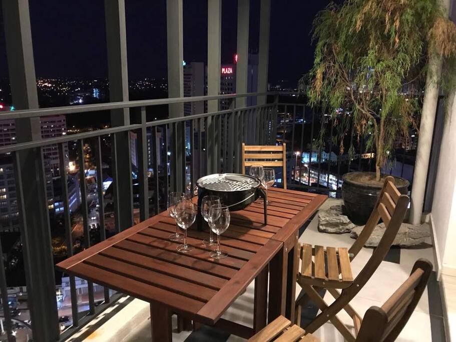 Outdoor barbecue area