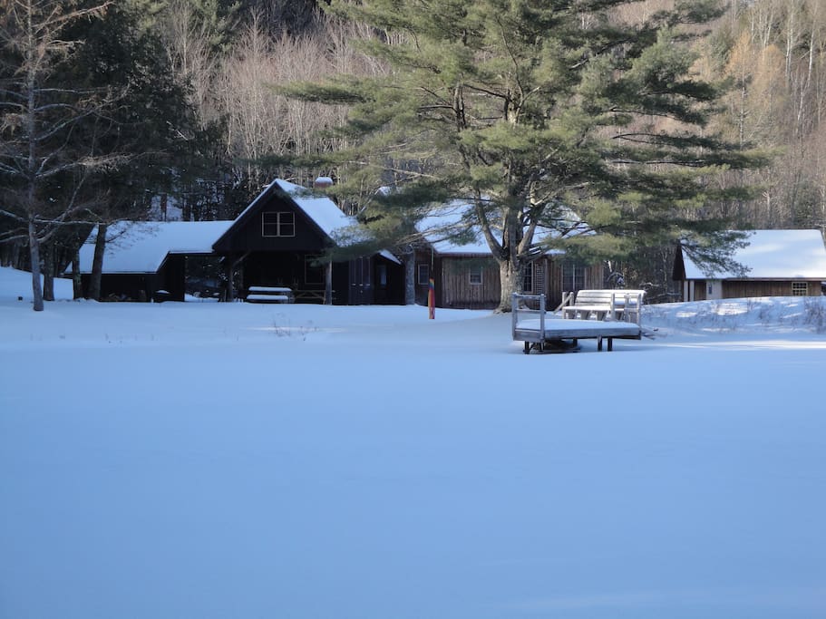 Frozen pond