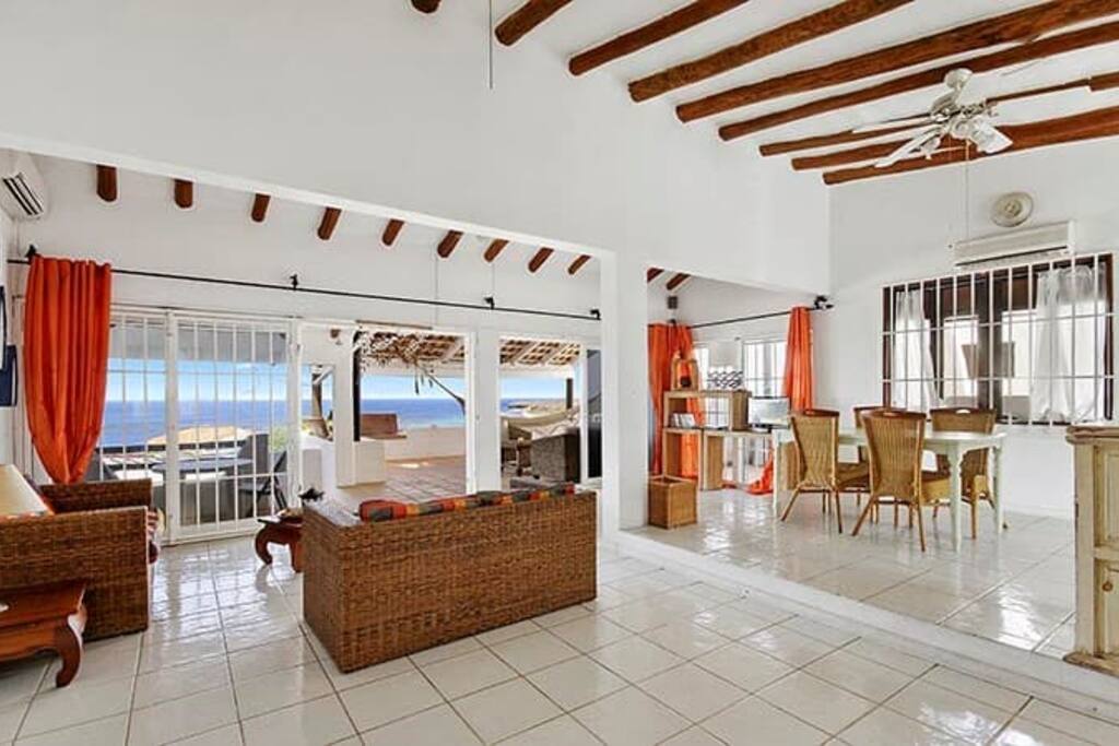 Enjoy beautiful ocean views from your private living room and terrace