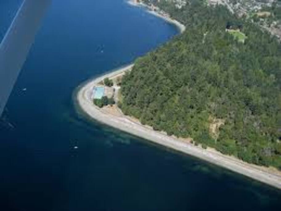 Aerial view of Lincoln Park and Colman Pool