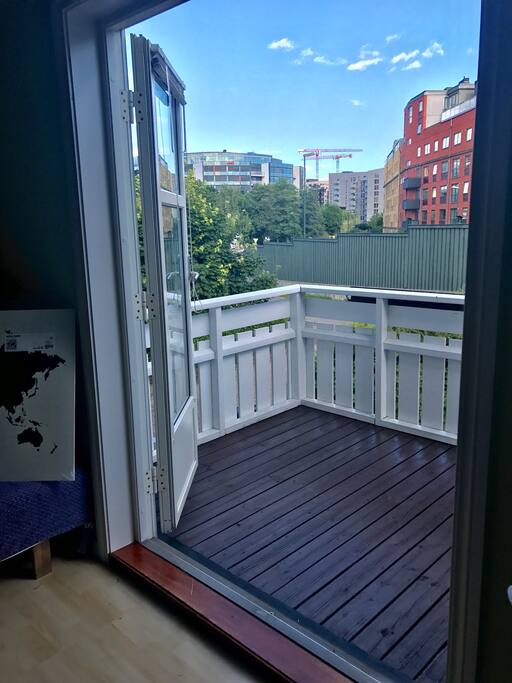 Balcony with access from the living room