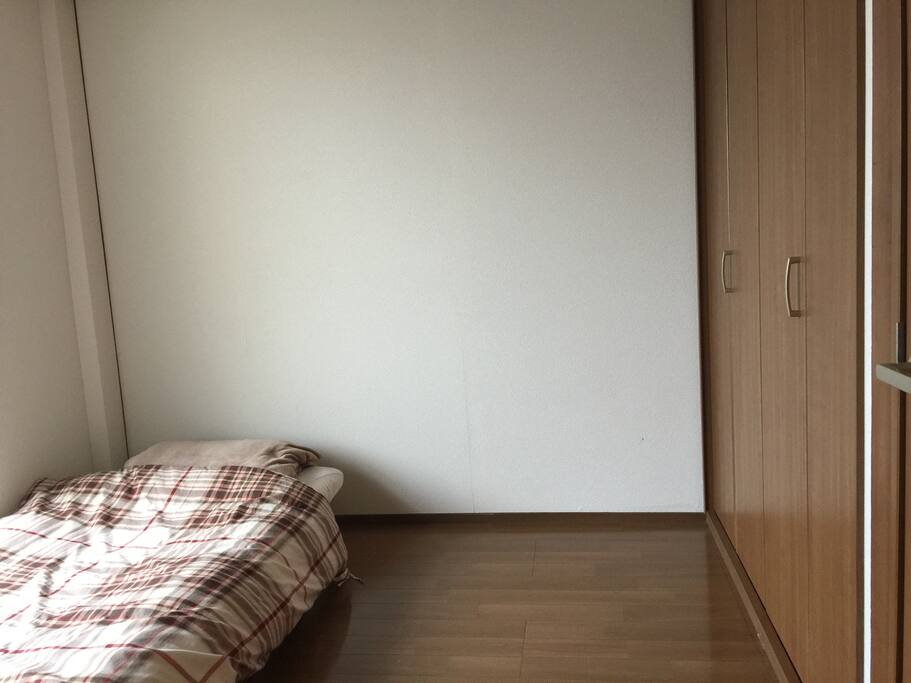 one bed in this room plus a futon for another
