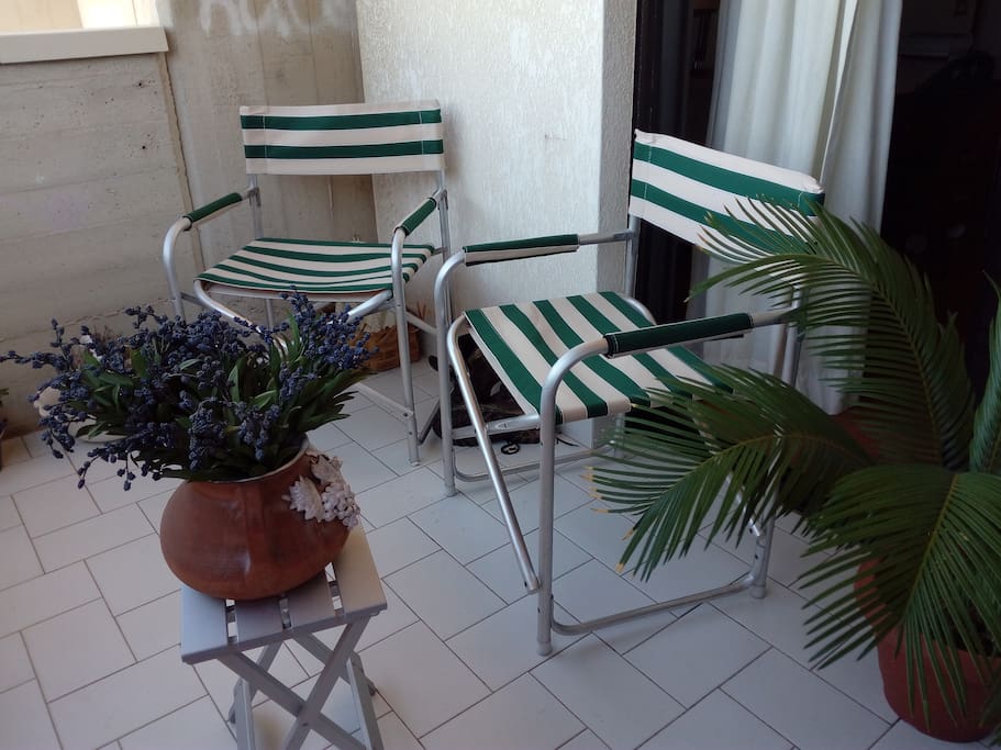 the private terrace and veranda studio