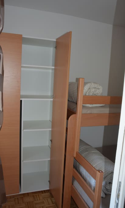 closet in bedroom
