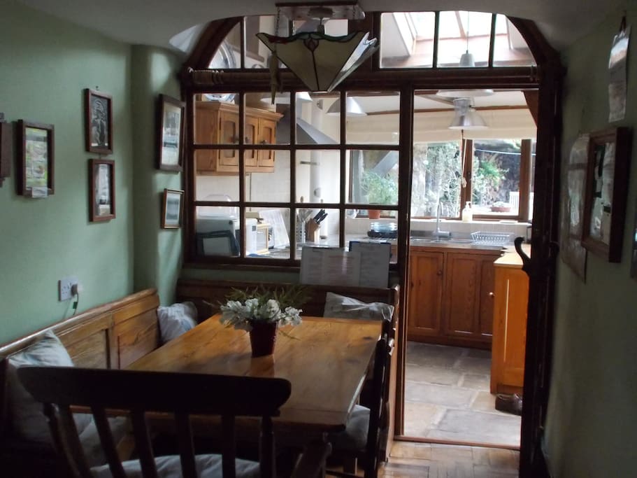 Dining Room through to the well equipt Kitchen