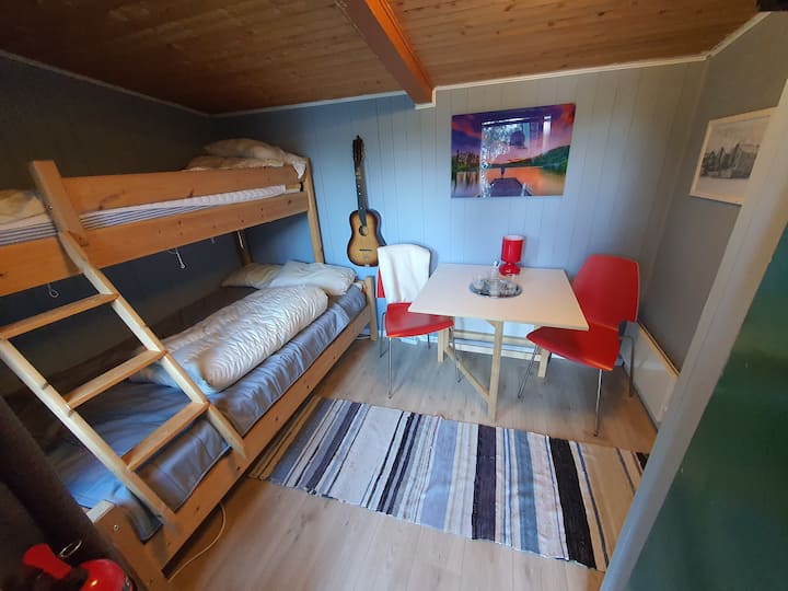 Imagen dentro del anexo. Cama inferior de 120 cm. Tenemos un top 75 cm. 