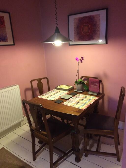 Dining area within large kitchen