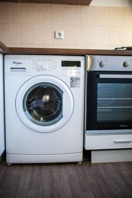 Washing machine, stove and oven