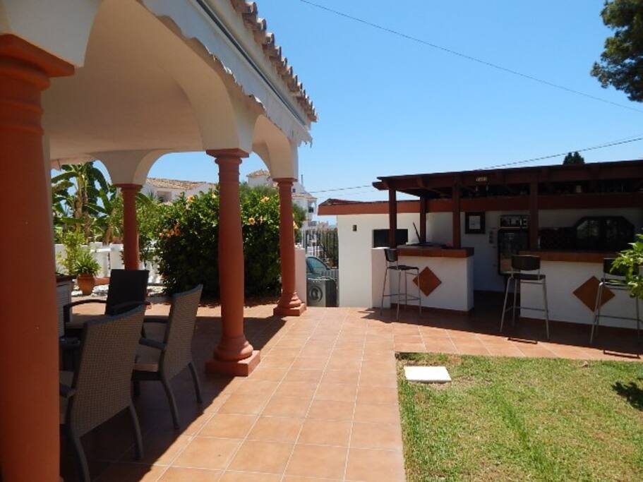 One of the big terraces. This one gets the sun in the afternoons, so good for breakfast.