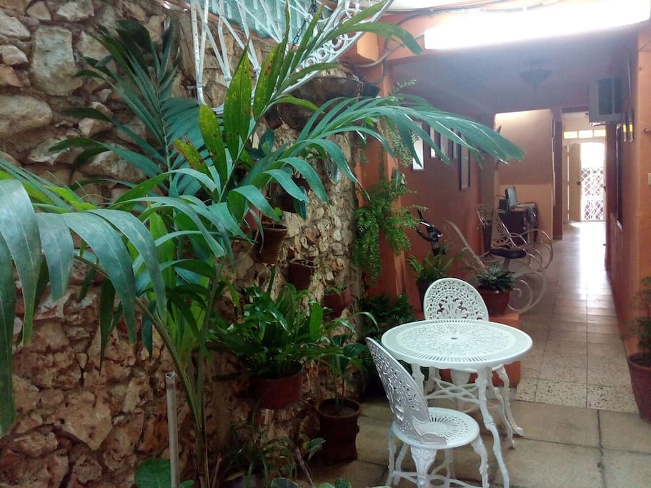 Vista interior de la casa