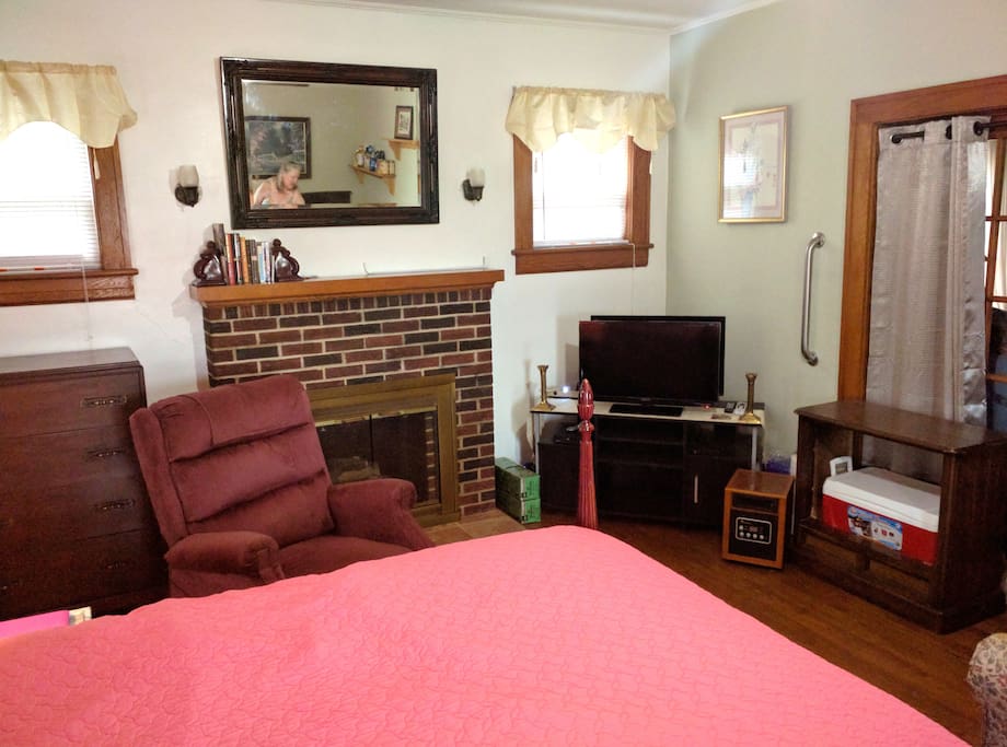 Bedroom includes direcTV.
