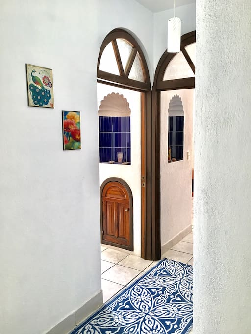 hallway leading to bedrooms