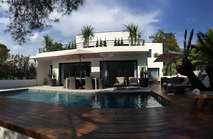 Piscine Chauffée ,Spa,5mn Plage Juan Les Pins - Juan-les-Pins