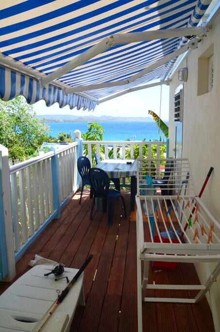 Depuis la terrasse très belle vue