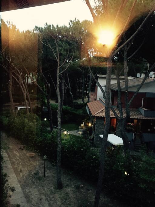 Tramonto dalla veranda
