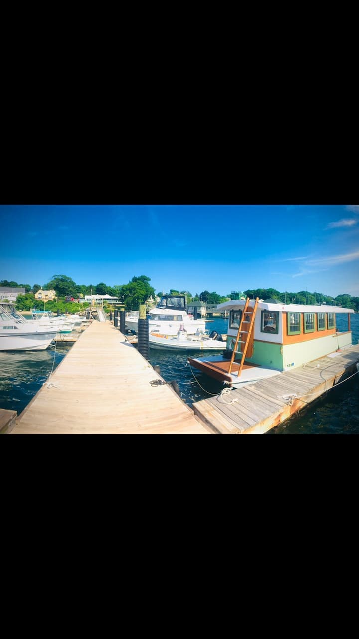Unique Tiny Houseboat with Harbor Views. - Houseboats for Rent in Portland,  Maine, United States - Airbnb, image size:720x1281