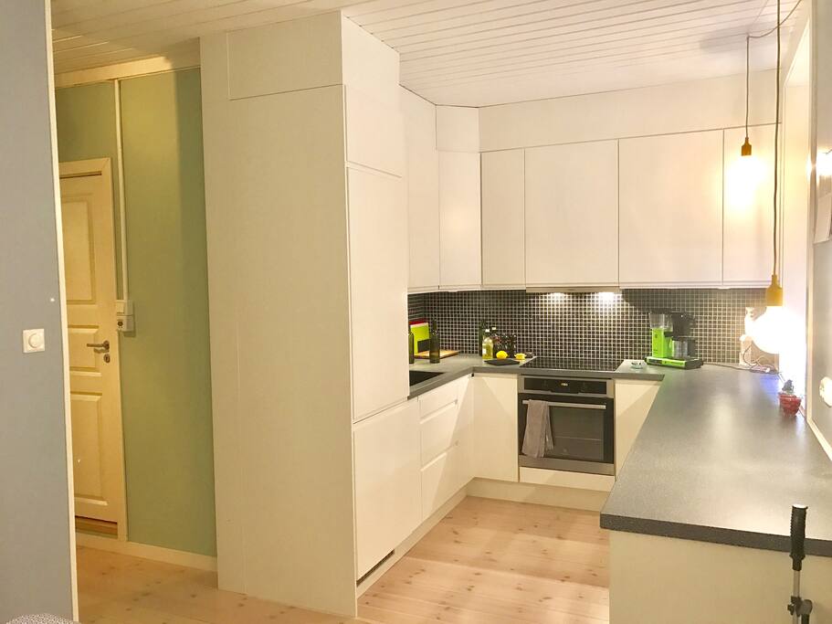 Kitchen and hallway