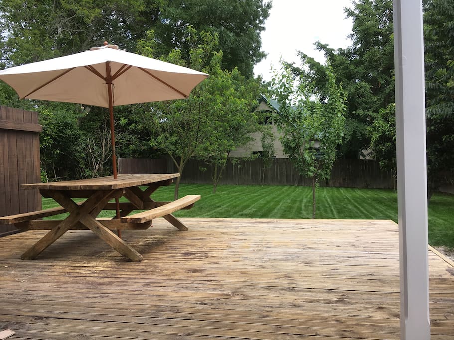 Private back lawn great for the kids, Entertaining with friends and family