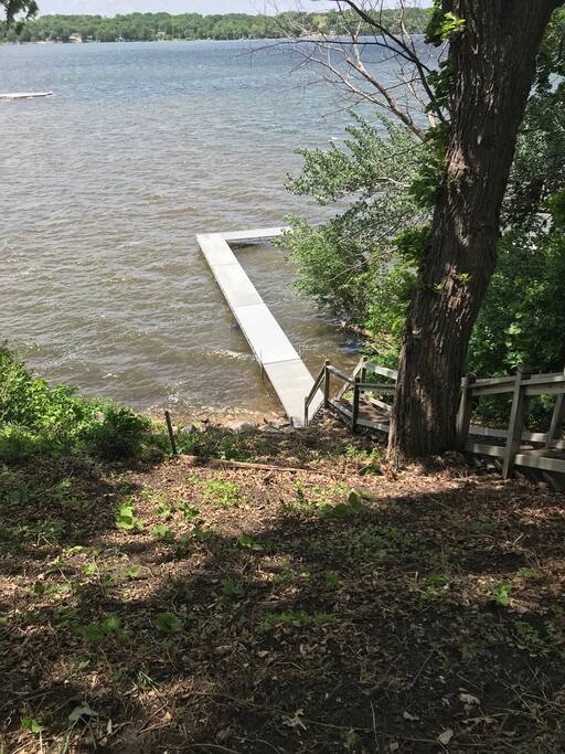 Stairs down to the dock for easy water access!
