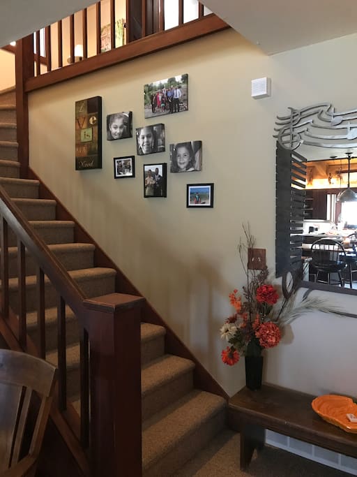 Stairs to second floor