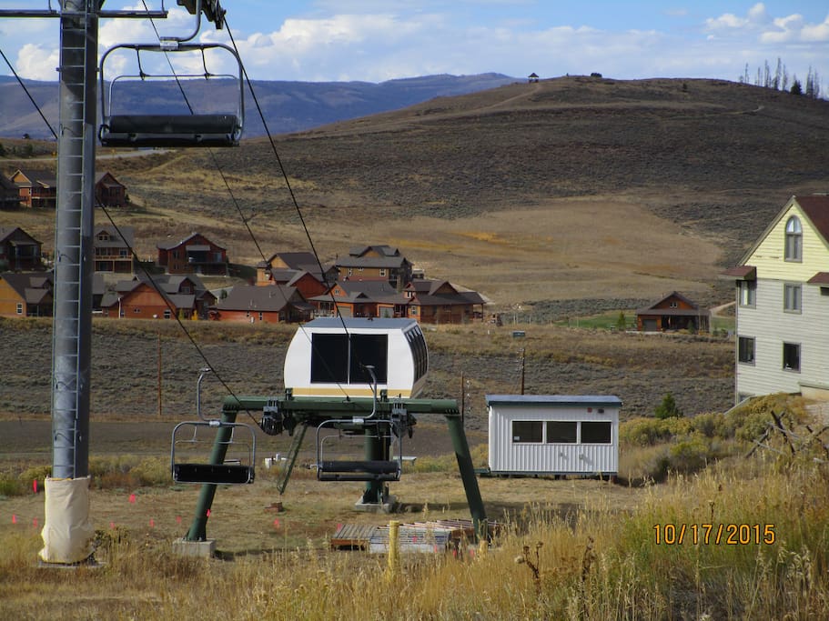 Kicking Horse Lift, outside your door!