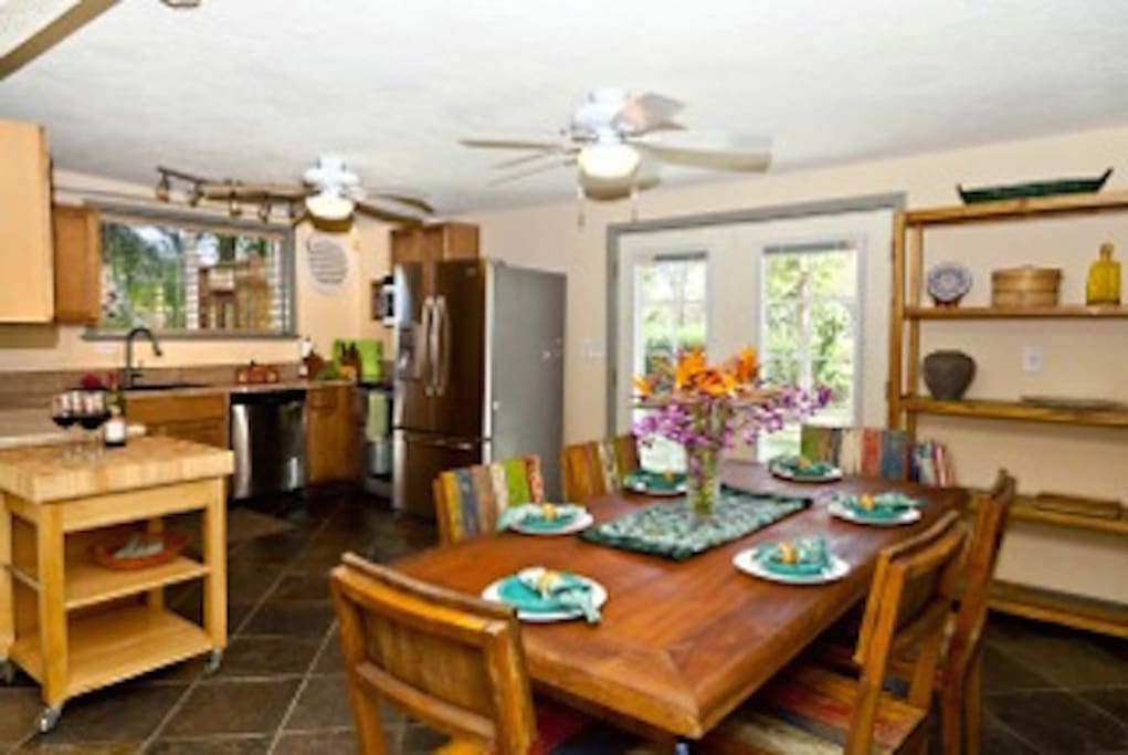 Open kitchen design.