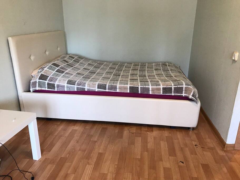 Bed in the Living Room // Кровать в комнате